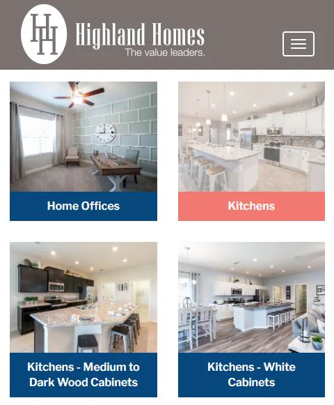 Highland Homes Inspiration Gallery - Categories